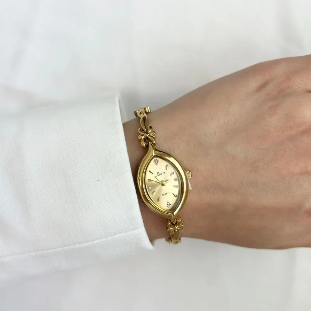 Vintage Inspired Luxury Gold Tone Watch